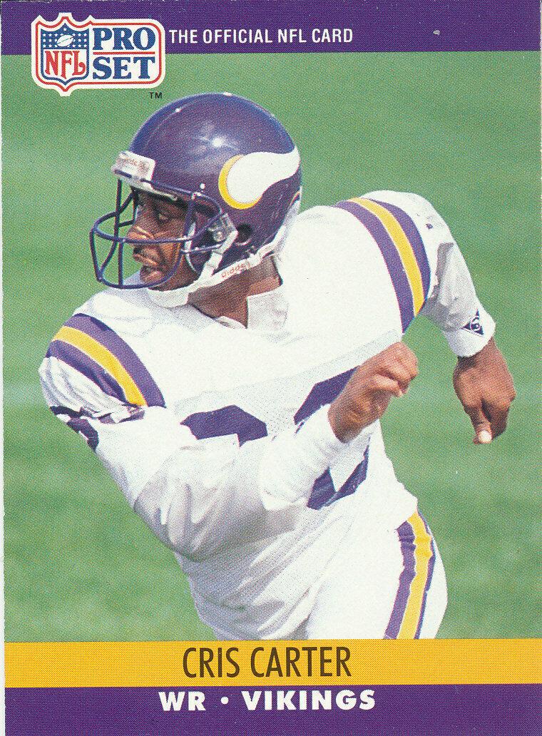 Cris Carter #571 Football Cards 1990 Pro Set