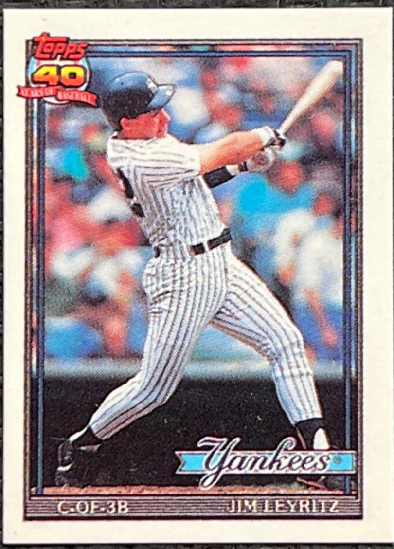 Jim Leyritz #202 Baseball Cards 1991 Topps Micro