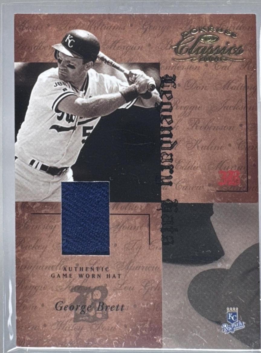 George Brett #LH-6 2004 Donruss Classics Legendary Hats Baseball