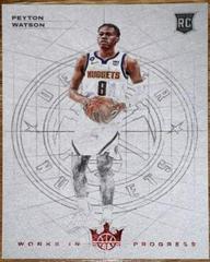 Peyton Watson [Ruby] #23 Basketball Cards 2022 Panini Court Kings Works in Progress Prices