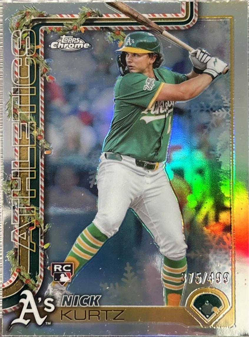 Nick Kurtz [Refractor] #HC40 Prices | 2025 Topps Holiday Chrome