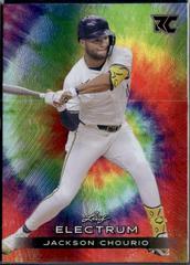 Jackson Chourio [Tie-Dye Silver Board] #77 Baseball Cards 2024 Leaf Electrum Prices