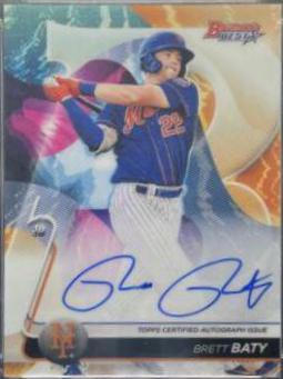Brett Baty #BTY Baseball Cards 2020 Bowman's Best of 2020 Autographs