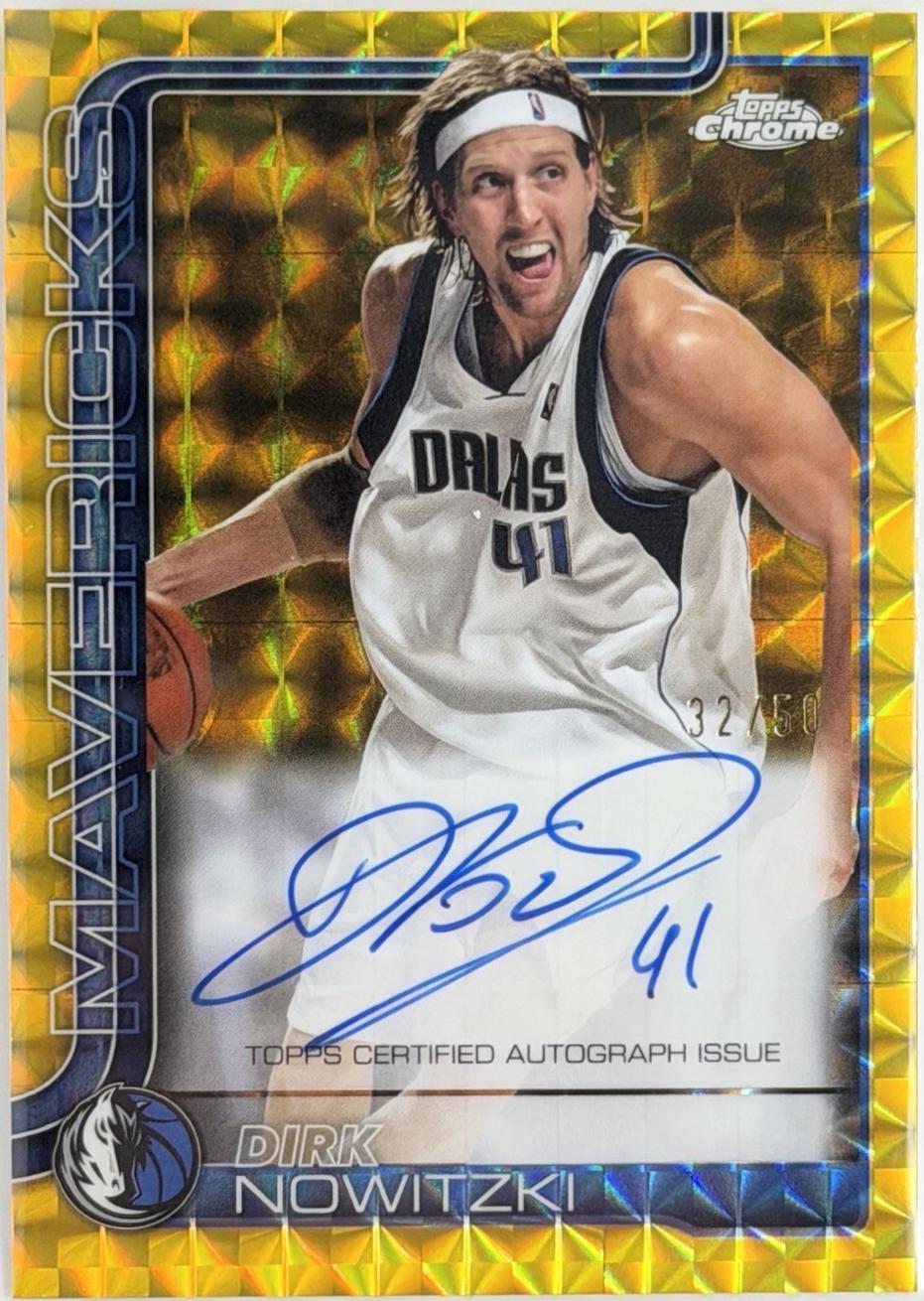 Dirk Nowitzki [Refractor Geometric Gold] #TCA-DN