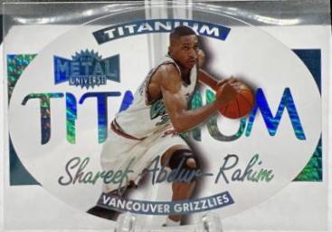 Shareef Abdur-Rahim #9 Basketball Cards 1997 Metal Universe Titanium