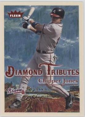 Chipper Jones #5 Baseball Cards 2005 Fleer Tradition Diamond Tributes