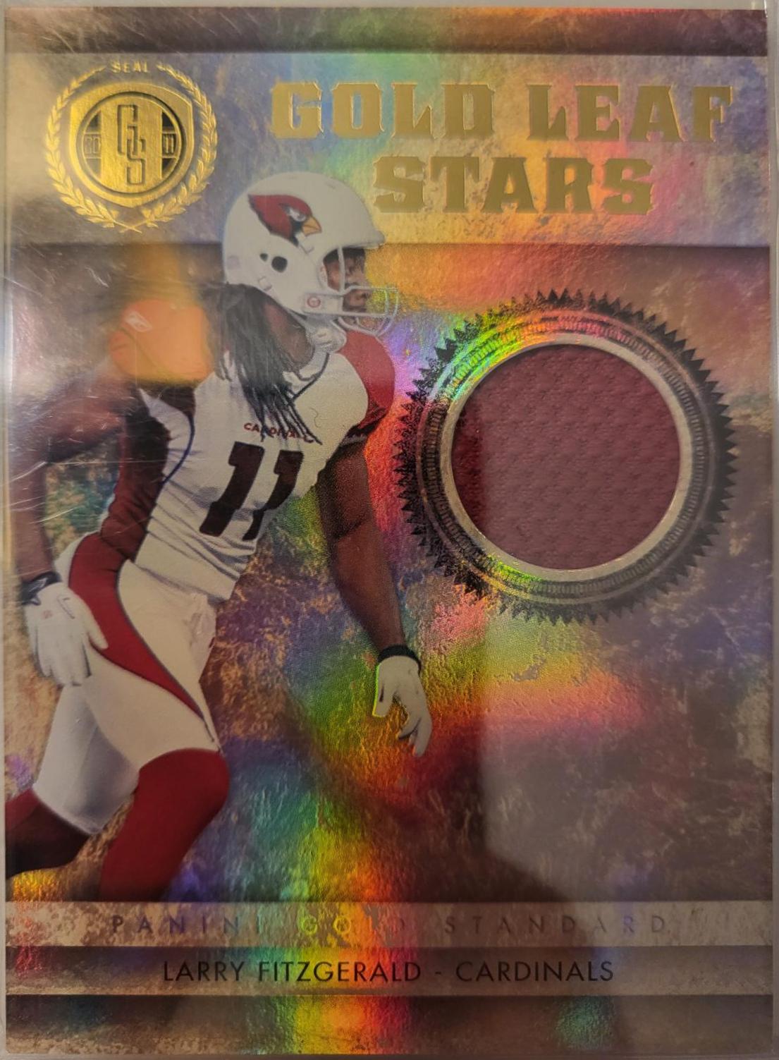 Larry Fitzgerald #22 Football Cards 2011 Panini Gold Standard Leaf Stars