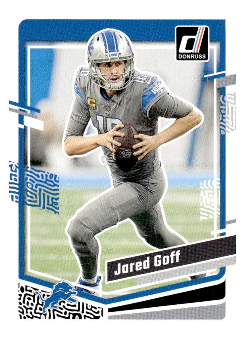 Jared Goff #98 Football Cards 2023 Panini Donruss