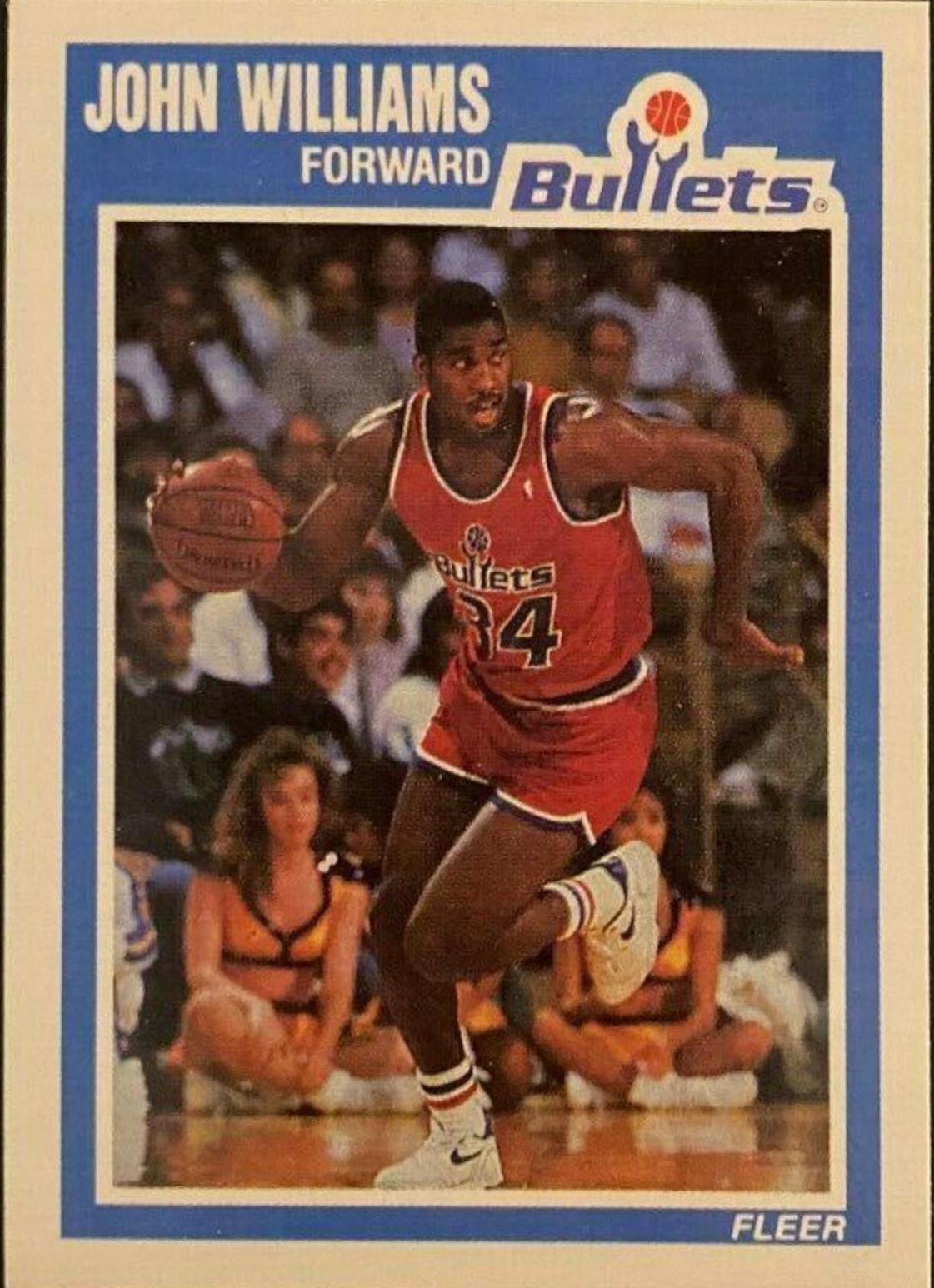 John Williams #162 Basketball Cards 1989 Fleer