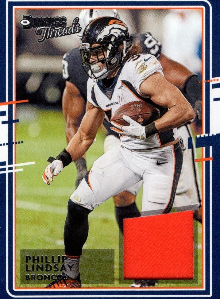 Phillip Lindsay #7 Football Cards 2020 Panini Donruss Threads
