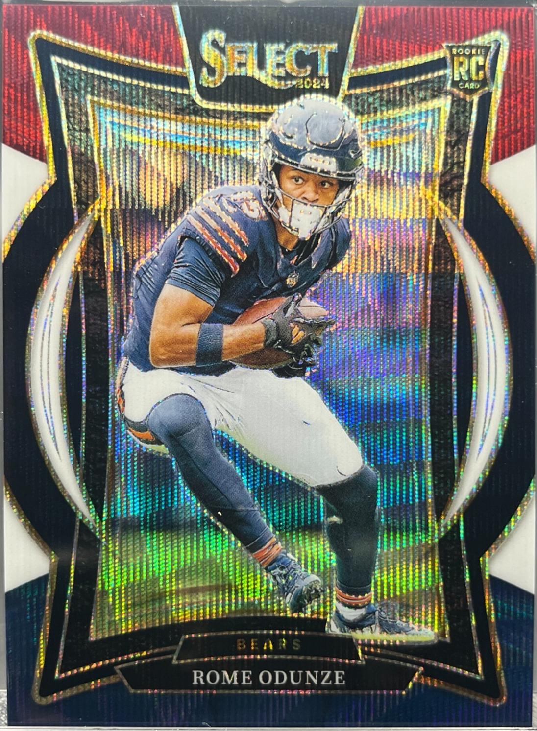 Rome Odunze [Tri-Color Prizm] #3 Prices | 2024 Panini Select
