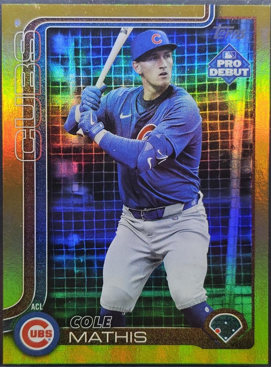 Cole Mathis [Gold Foil] #PD-43 Prices | 2025 Topps Pro Debut | Baseball ...