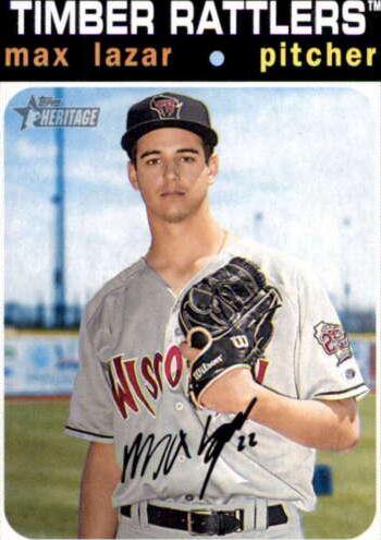 Max Lazar #52 Baseball Cards 2020 Topps Heritage Minor League