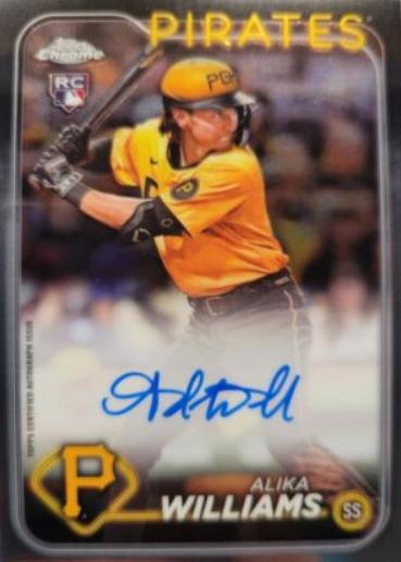 Alika Williams #RA-AWI Baseball Cards 2024 Topps Chrome Rookie Autograph