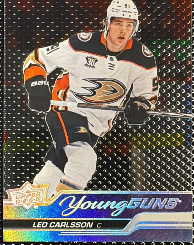Leo Carlsson #468 2023 Upper Deck Acetate Young Gun Hockey