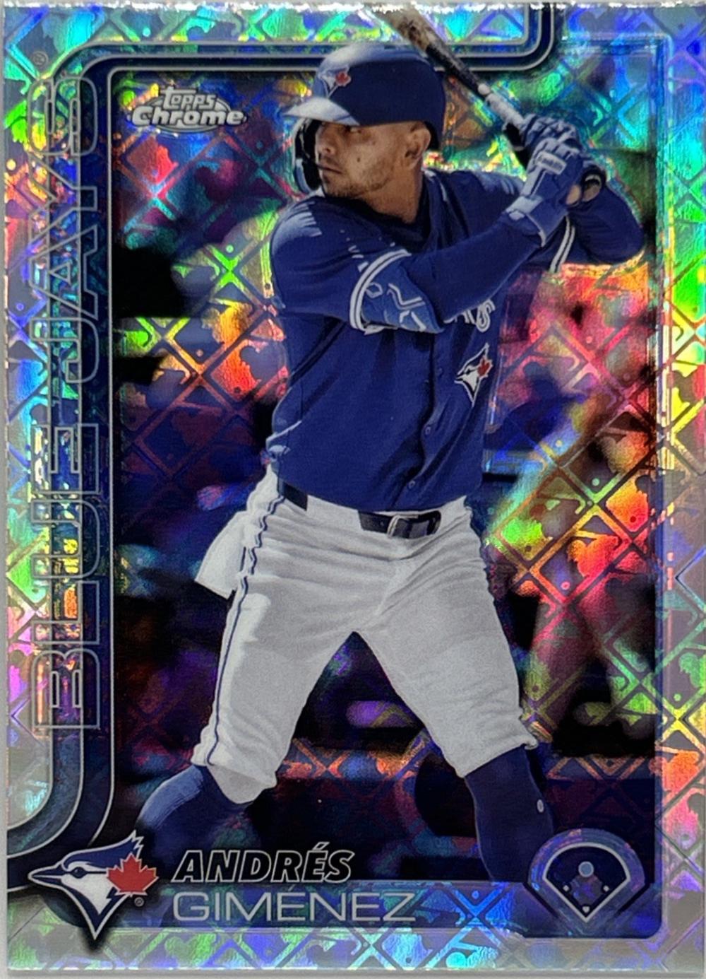 Andres Gimenez #70 2025 Topps Chrome Logofractor Baseball