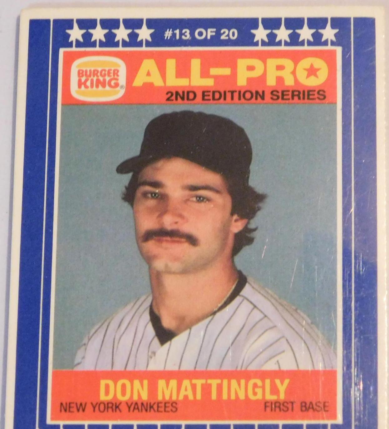 Don Mattingly #13 Baseball Cards 1987 Star Mattingly Puzzle Perforated Panel