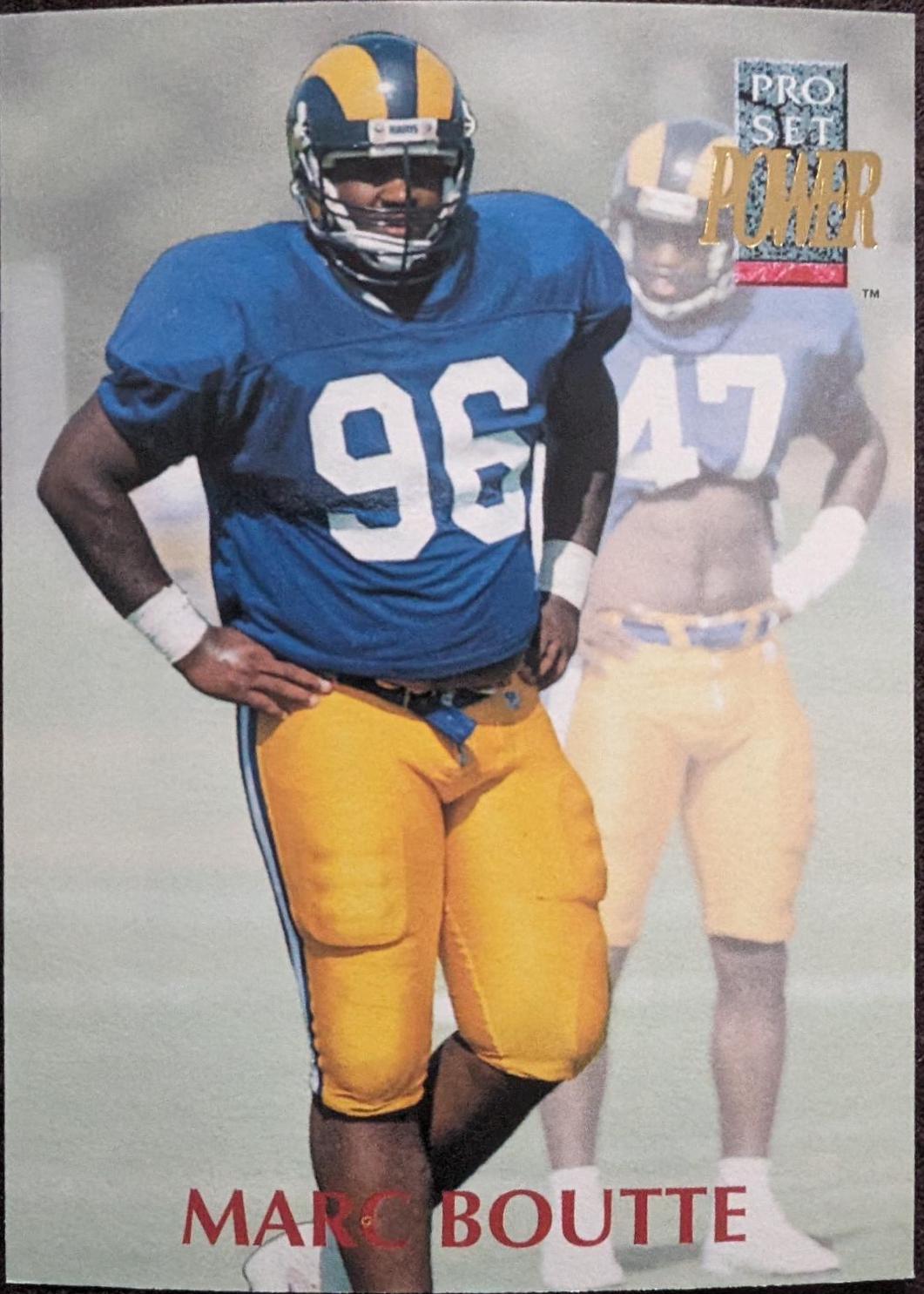 Marc Boutte #329 Football Cards 1992 Pro Set Power
