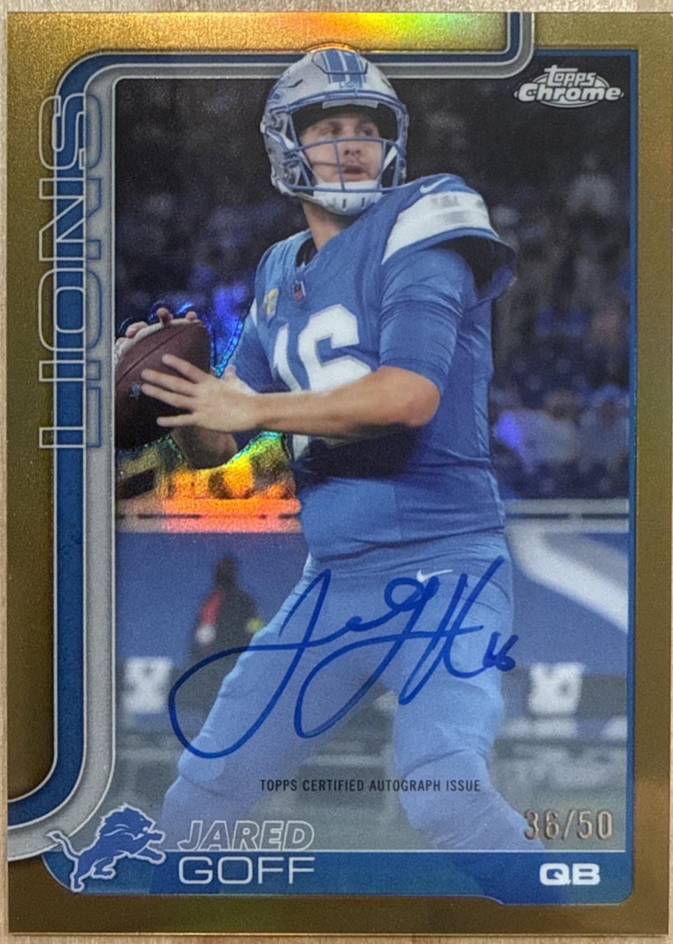Jared Goff [Gold Refractor] #BA-JGO