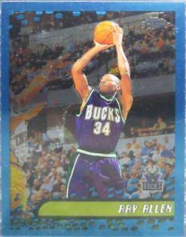 Ray Allen #25 Basketball Cards 2001 Topps Chrome