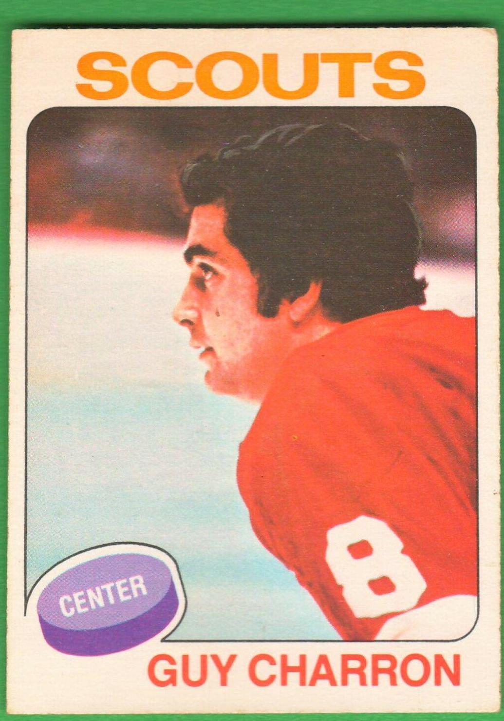 Guy Charron #32 Hockey Cards 1975 O-Pee-Chee