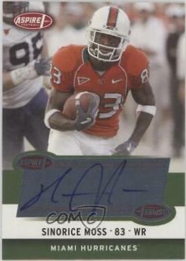 Sinorice Moss #22A 2006 Sage Aspire Football