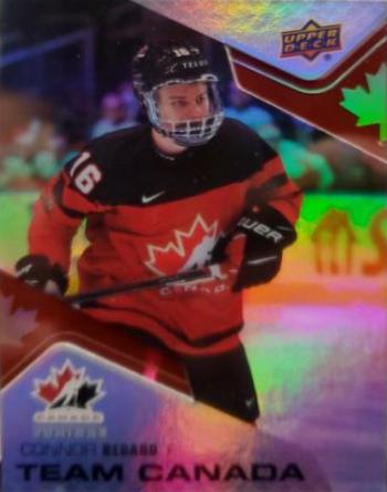 Connor Bedard #CA-20 Hockey Cards 2022 Upper Deck Team Canada Juniors Acetates