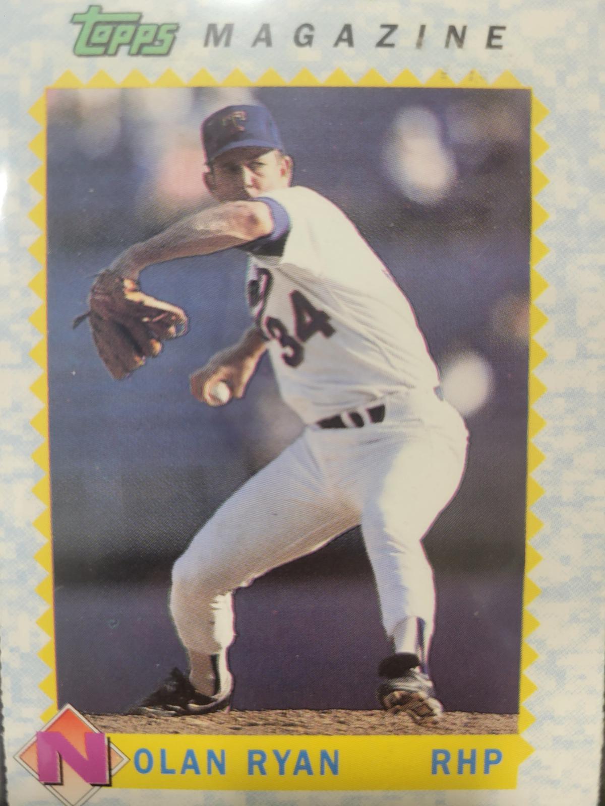 Nolan Ryan #TM10 Baseball Cards 1990 Topps Magazine Perforated