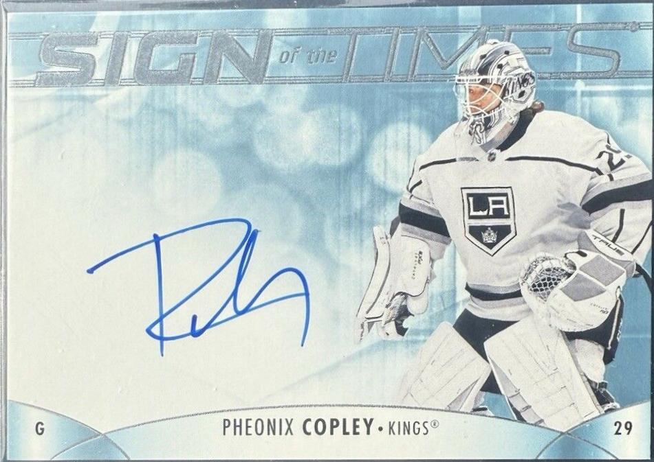 Pheonix Copley #SOTT-PC Hockey Cards 2023 SP Authentic Sign of the Times