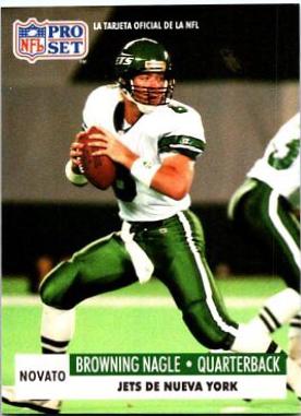 Browning Nagle #263 Football Cards 1991 Pro Set Spanish