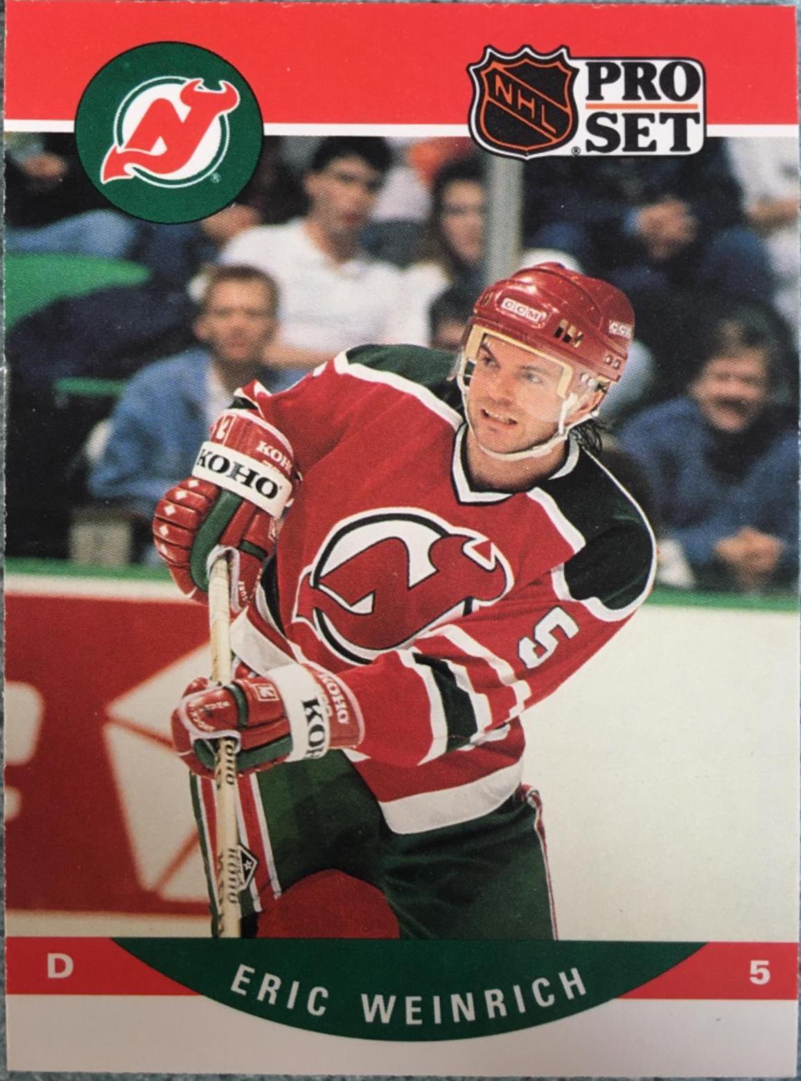 Eric Weinrich #622 Hockey Cards 1990 Pro Set