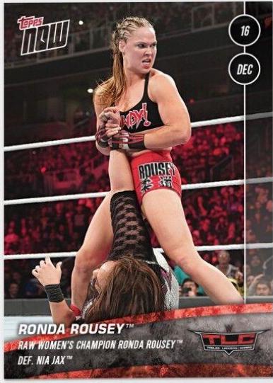 Ronda Rousey #72 Wrestling Cards 2018 Topps Now WWE