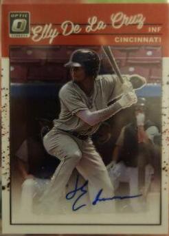 Elly De La Cruz #1990-EC Baseball Cards 2023 Panini Donruss Optic Retro 1990 Signatures