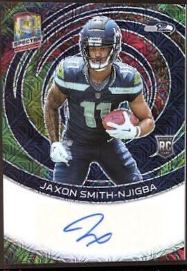 Jaxon Smith-Njigba #26 Football Cards 2023 Panini Spectra Rookie Autograph Meta