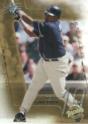 Tony Gwynn #76 Baseball Cards 2001 Spx
