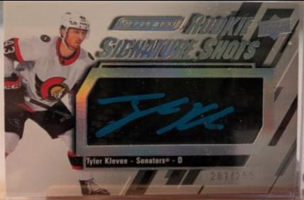 Tyler Kleven #RSS-KL Hockey Cards 2023 Upper Deck Engrained Rookie Signature Shots