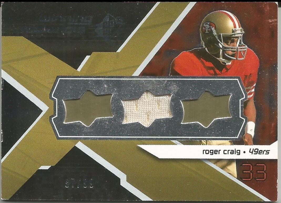 Roger Craig #WM-RC 2008 Spx Winning Materials Football