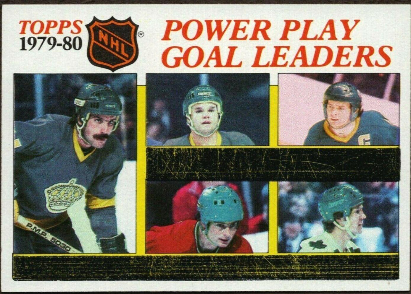 Power Play Goal Leaders #165 Hockey Cards 1980 Topps