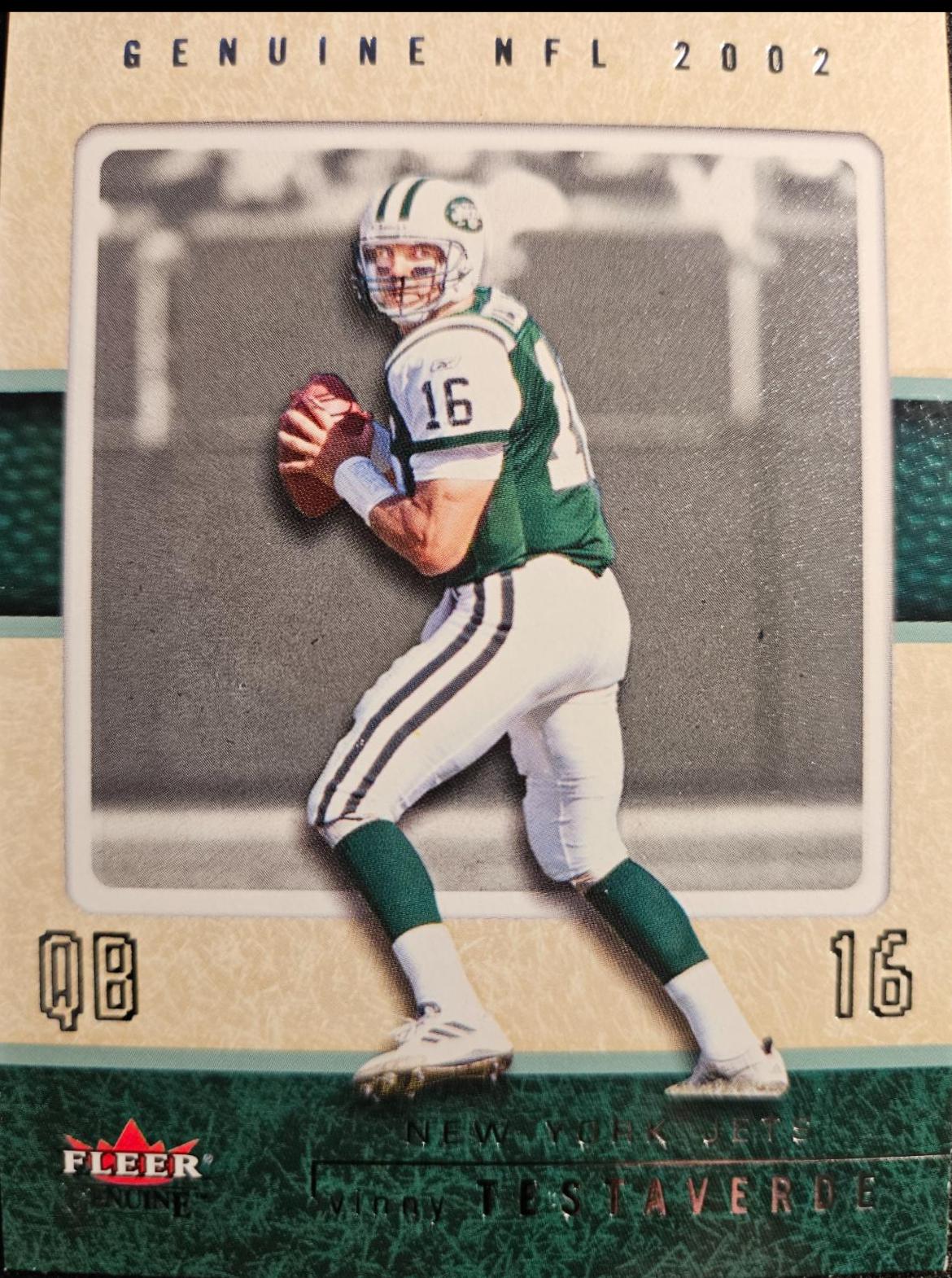 Vinny Testaverde #118 Football Cards 2002 Fleer Genuine