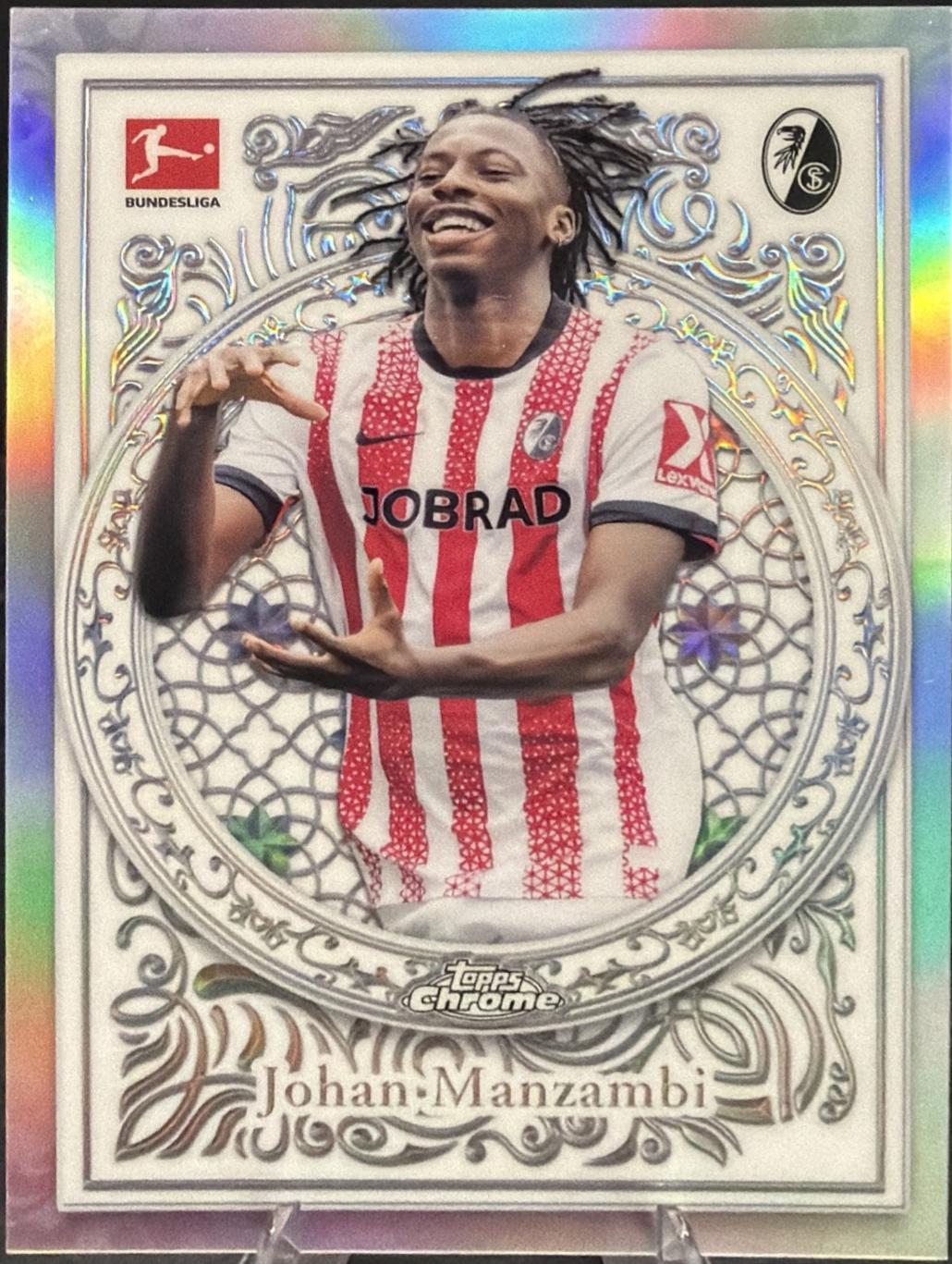Johan Manzambi #OR-21 2025 Topps Chrome Bundesliga Ornaments Soccer