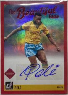 Pele #BG-P Soccer Cards 2021 Panini Donruss Beautiful Game Autographs