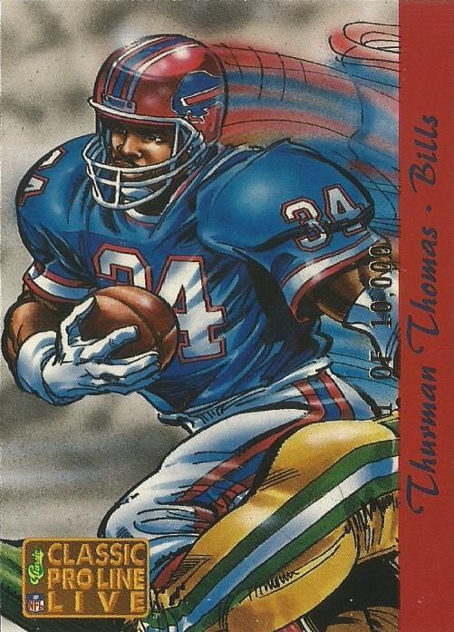 Thurman Thomas #SP4 Football Cards 1993 Pro Line Live Illustrated