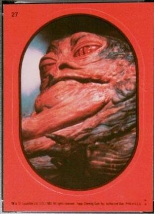 Jabba #27 1983 Star Wars: Return of the Jedi Sticker