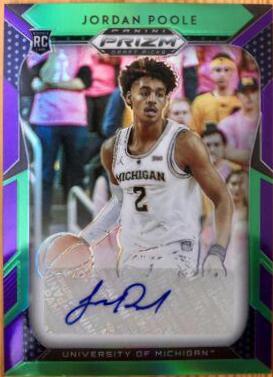 Jordan Poole #28 2019 Panini Prizm Draft Picks Basketball Draft Picks Prizms Autographs