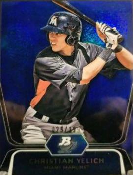 Christian Yelich [Blue Refractor] #12