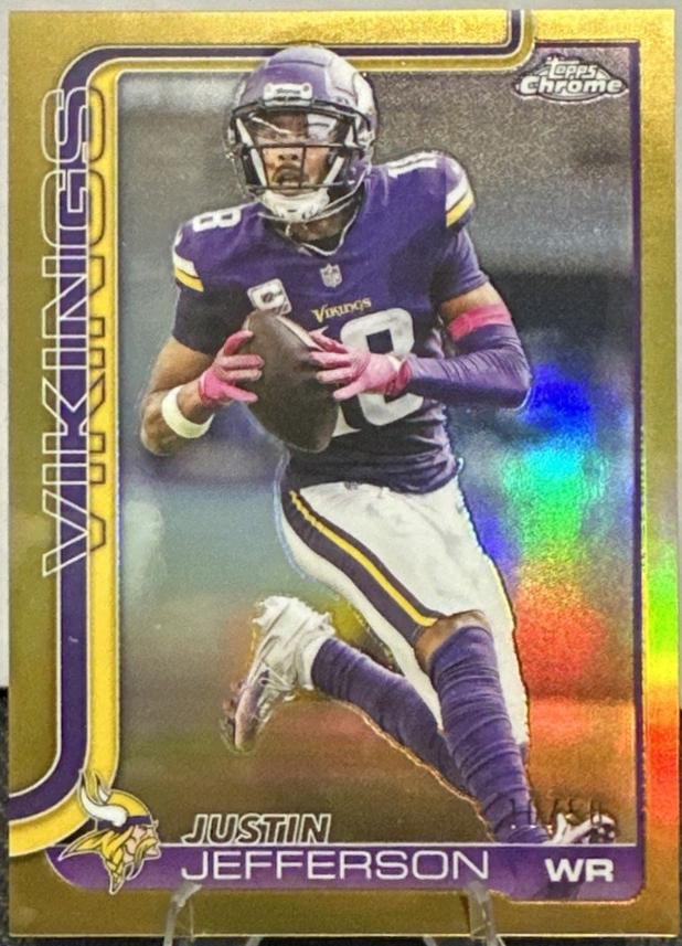 Justin Jefferson [Gold Refractor] #195 Prices | 2025 Topps Chrome