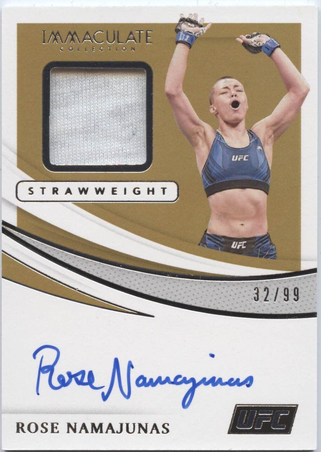 Rose Namajunas Ufc Cards 2021 Panini Immaculate UFC Memorabilia Autographs