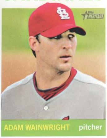 Adam Wainwright #59 Baseball Cards 2013 Topps Heritage