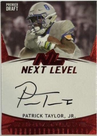 Patrick Taylor Jr. #NL-PTJ 2020 Sage Hit Next Level Signatures Football