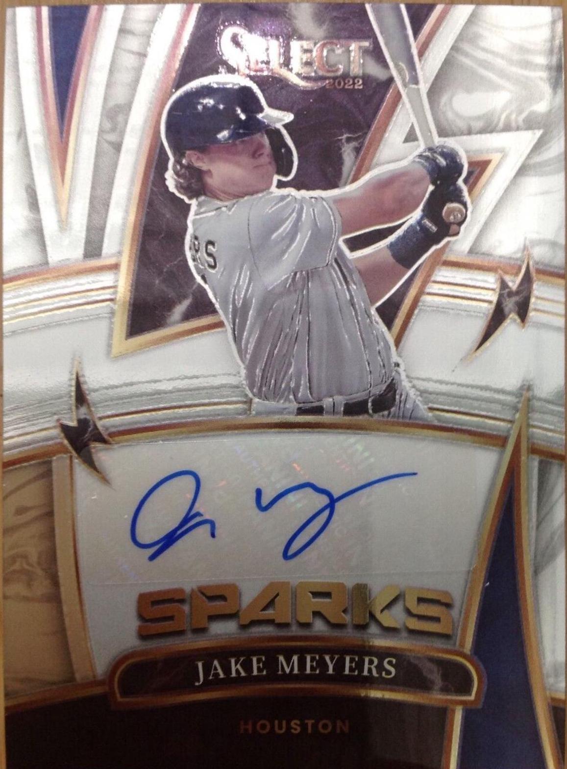 Jake Meyers #SS-JM Baseball Cards 2022 Panini Select Sparks Signatures
